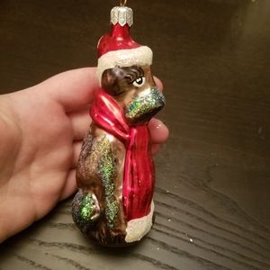 Christopher Radko Rare Vintage Hound Terrier Schnauzer Christmas Ornament